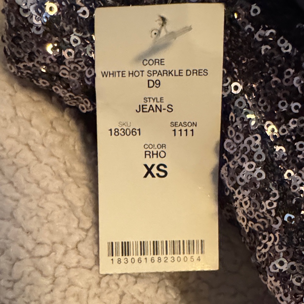 Bebe Glittering Silver Mini Dress - Picture 7 of 8